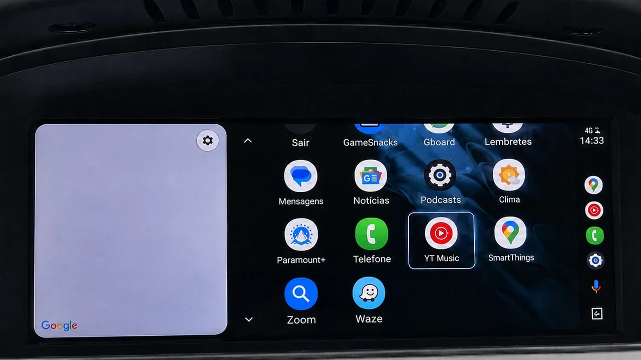Android Auto on a factory screen