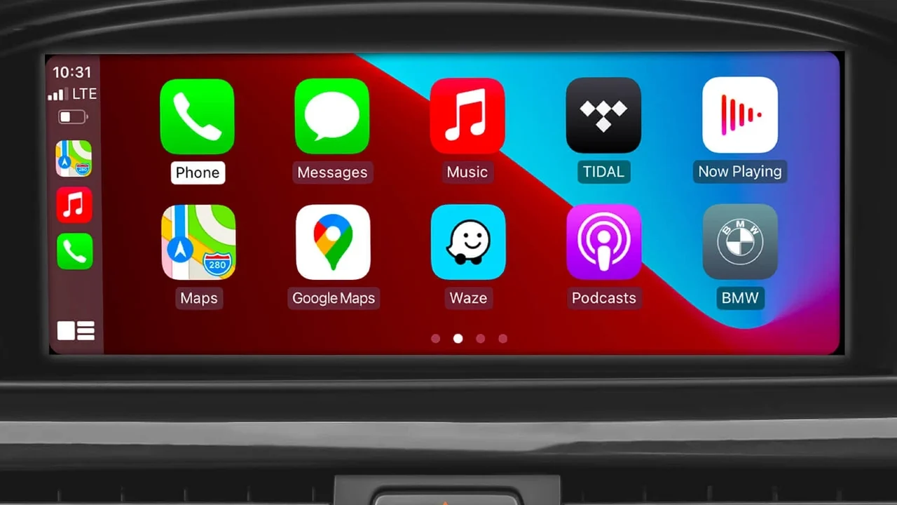 Apple CarPlay on a factory screen